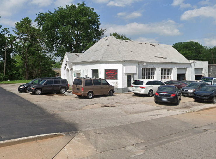 Auto body work at Dale's shop